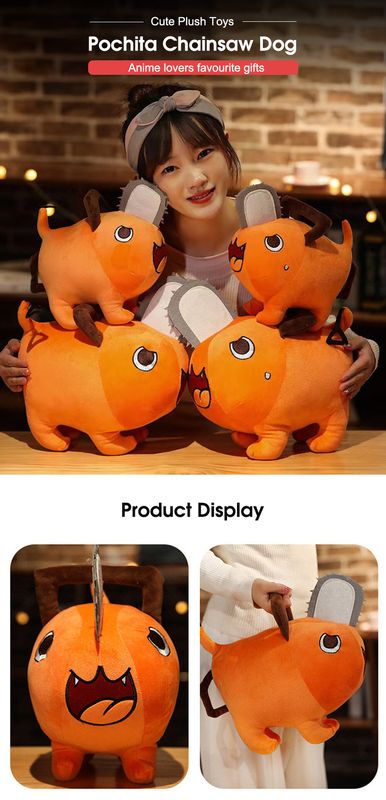 HelloKimi Plush Toys Chainsaw Anime Man - Image 2