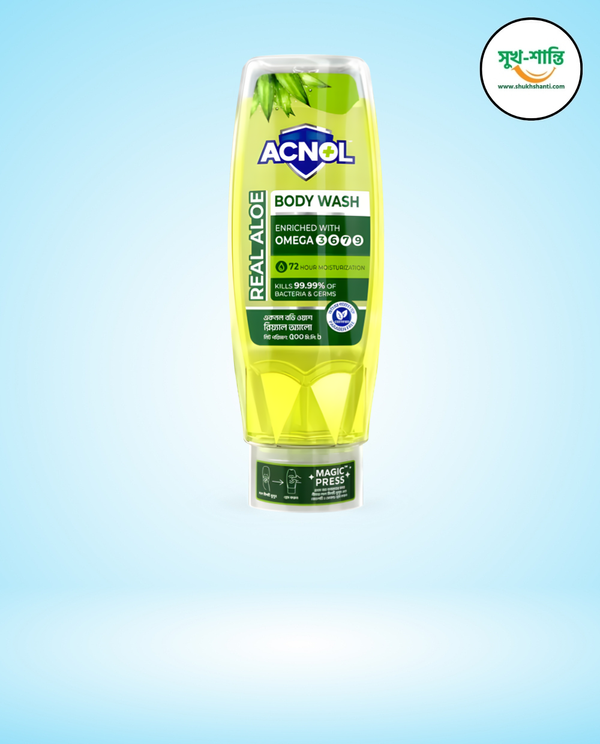 অ্যাকনল বডি ওয়াশ – রিয়েল অ্যালো ২৫০ মিলি।Acnol Body Wash – Real Aloe 250 ml