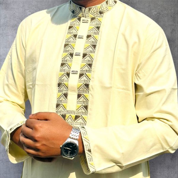 Cream Elegant Panjabi ✨