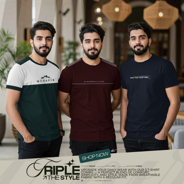 T-Shirt Combo 3 Pcs