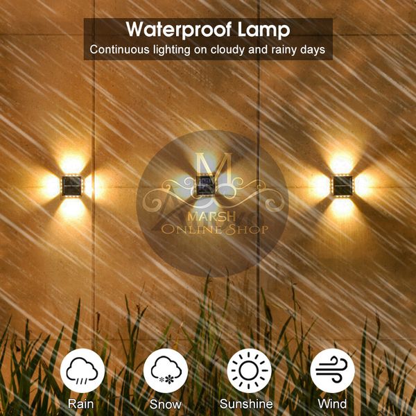 🔰✅Auoyo 2PCS Solar Wall Lamp Outdoor - Image 3