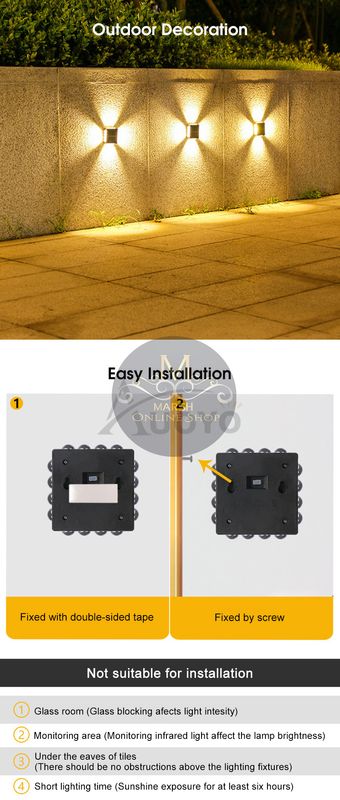 🔰✅Auoyo 2PCS Solar Wall Lamp Outdoor - Image 9