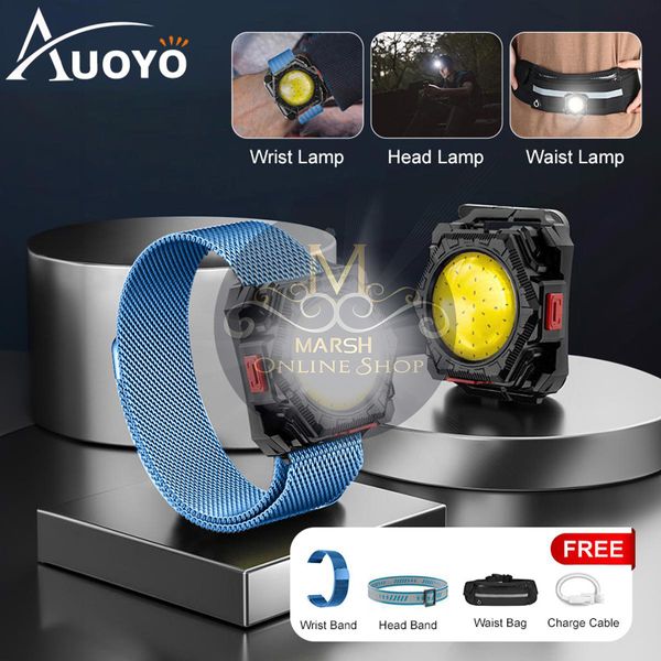 🔰✅Auoyo 3 in 1 COB Watch Shaped Rechargeable LED Lamp
