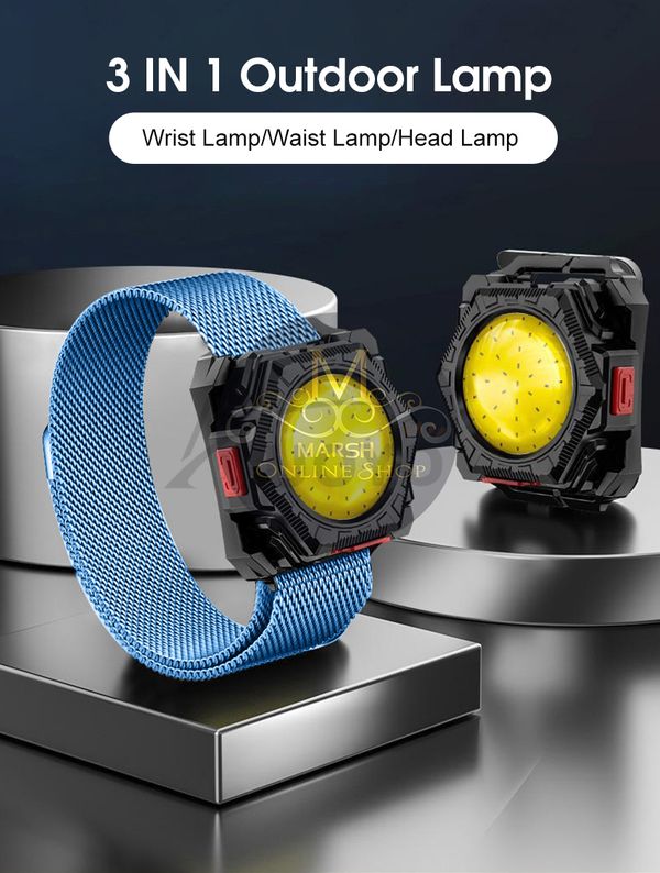 🔰✅Auoyo 3 in 1 COB Watch Shaped Rechargeable LED Lamp - Image 10