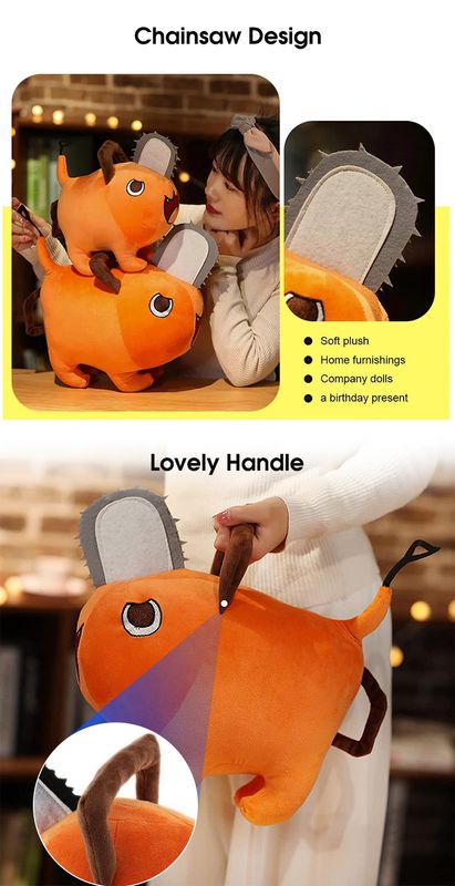 HelloKimi Plush Toys Chainsaw Anime Man - Image 4