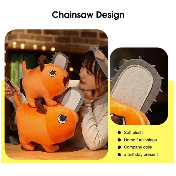 HelloKimi Plush Toys Chainsaw Anime Man - Image 13