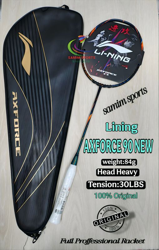Lining Axforce 90 New Full Proffessional Badminton Racket (4u/G5)