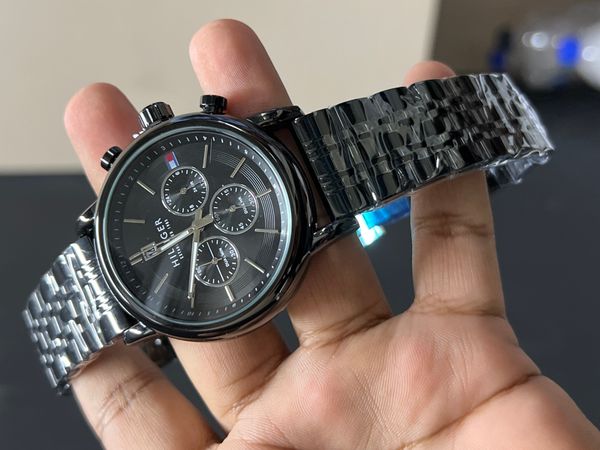 HILFIGER CHRONO CHAIN FULL BLACK
