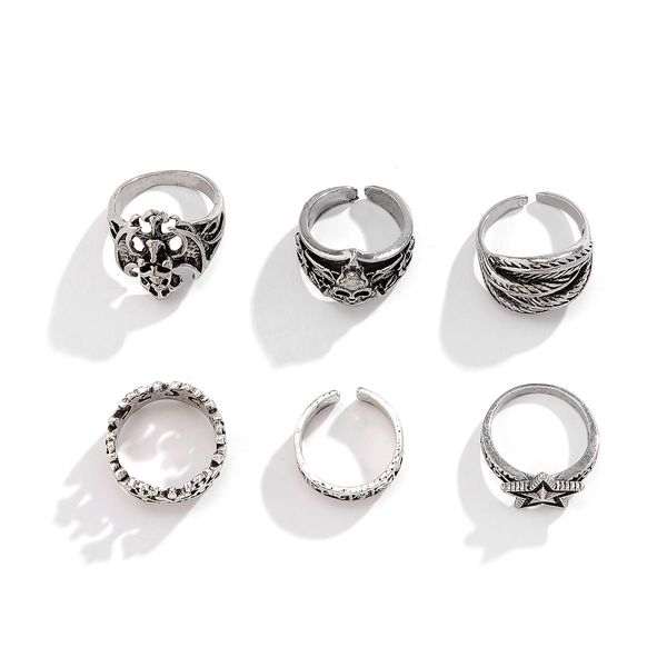 retro style ring set 6 piece - Image 5
