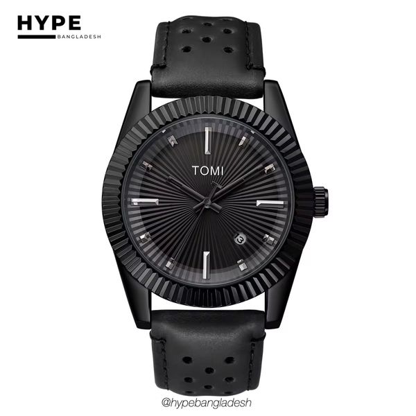 TOMI T-098 Men's Quartz Leather Belt Watch With Date