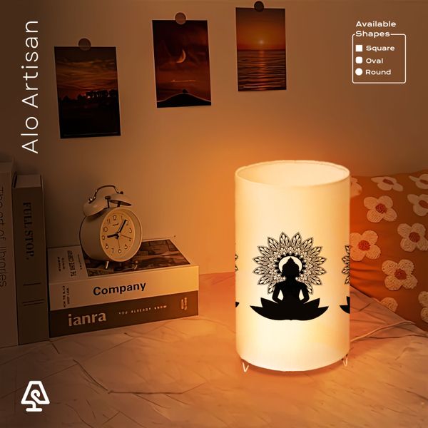 Dharma Wheel Theme Table Lamp