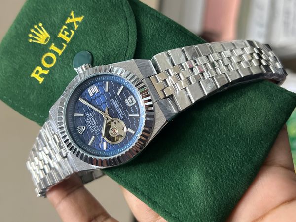 ROLEX LAND DWELLER OPEN HEART BLUE
