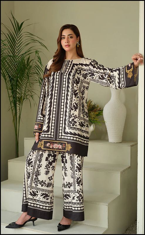 2Pis Co-ord Digital Floral Printed