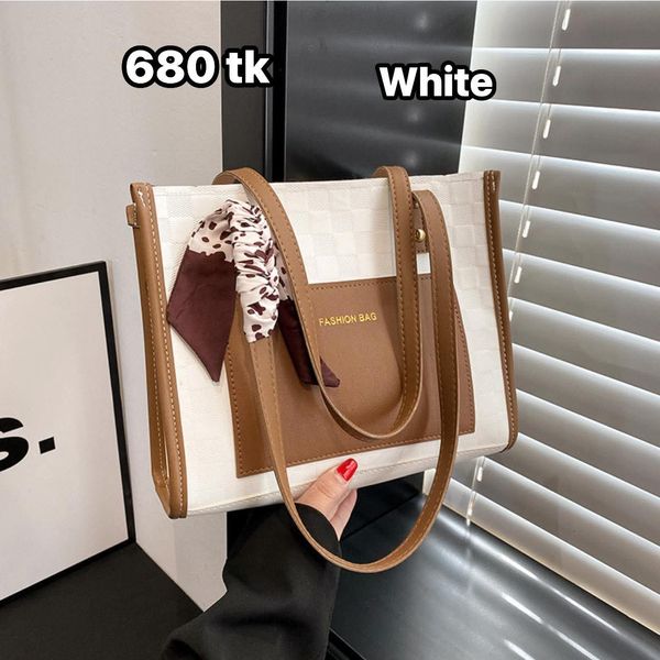 Contrast tote bag -NS4628