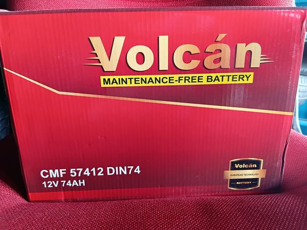 12v74ah din 74 volcan battery