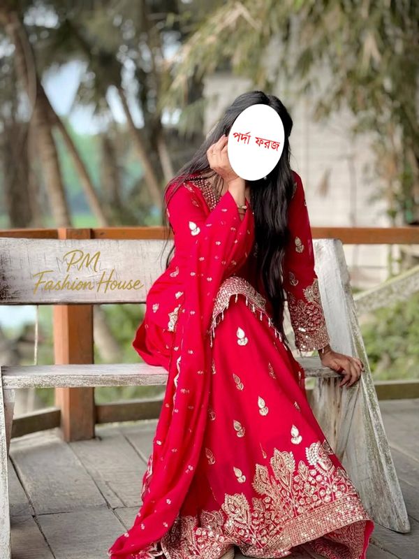 ইন্ডিয়ান ফক্স জর্জেট থ্রিপিস