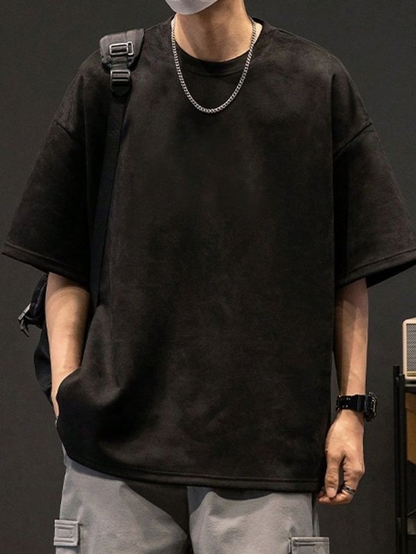 Premium Drop Shoulder ( Black )