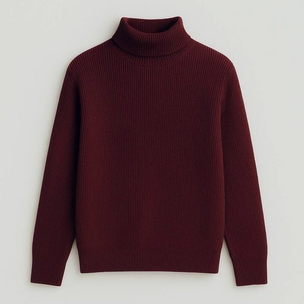 Premium Ribbed Turtleneck Sweater