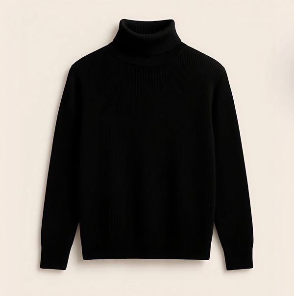 Premium Ribbed Turtleneck Sweater