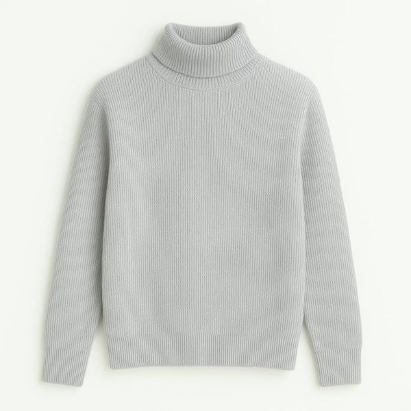 Premium Ribbed Turtleneck Sweater