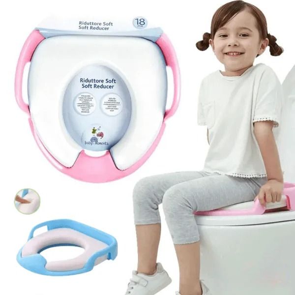 Baby Soft Washable Toilet Trainer Seat Multi colour.
