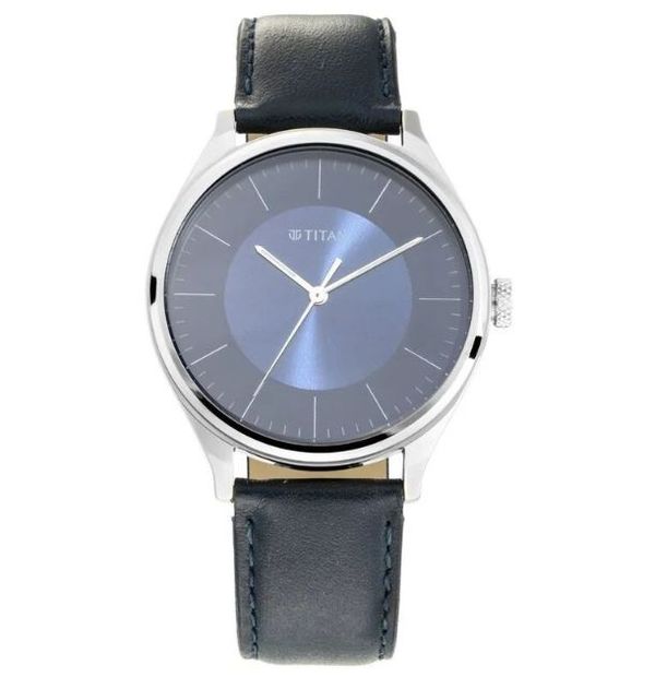 Titan Men’s Urban Edge Lustrous Blue Dial Leather(NP1802SL06) Watch