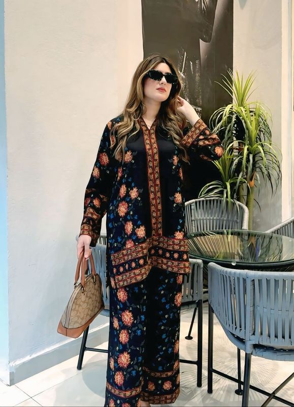 2Pis Co-ord Digital Floral Printed