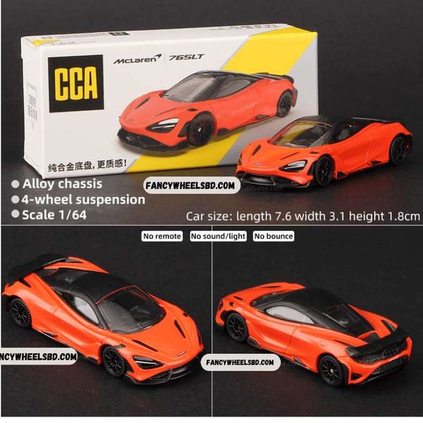 CCA 1:64 McLaren 765SLT Orange Diecast Model Car