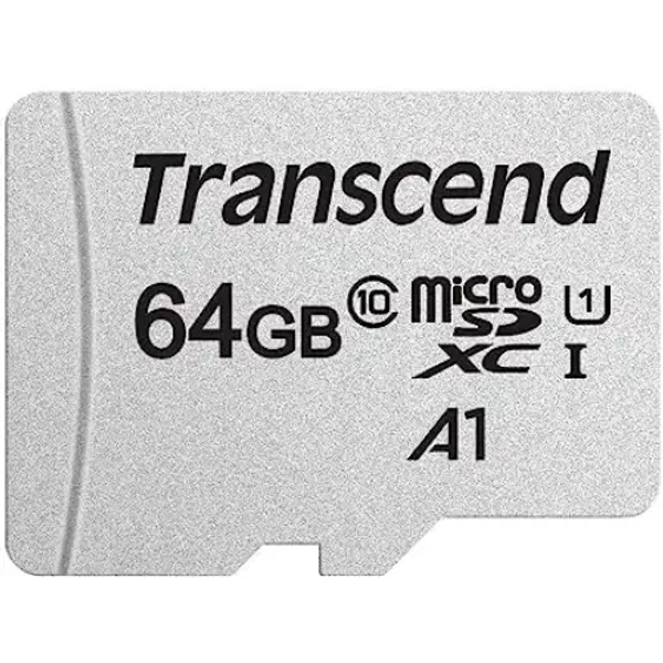 Transcend 64GB MicroSDXC/SDHC 300S Class 10 Memory Card (TS64GUSD300S)