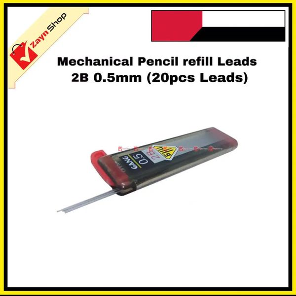 Pencil Refill For Mechanical Pencil Lead 2B 0.5mm (1 Box 18pcs))