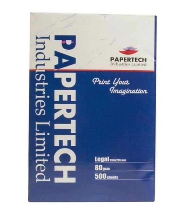 Papertech 80gsm Legal Size Paper 1Ream/500Sheets