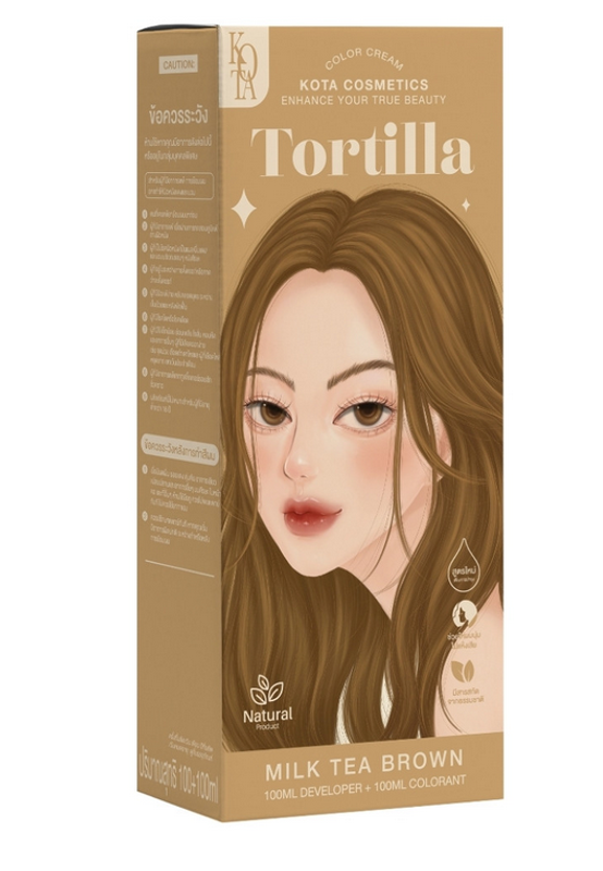 Kota Cosmetics Hair Color Cream Tortilla - Milk Tea Brown