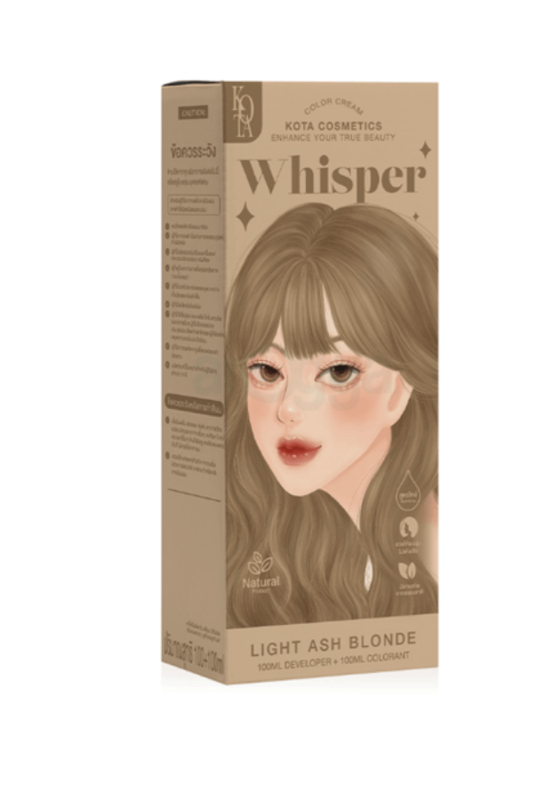 Kota Cosmetics Hair Color Cream WHISPER-Light Ash Blonde