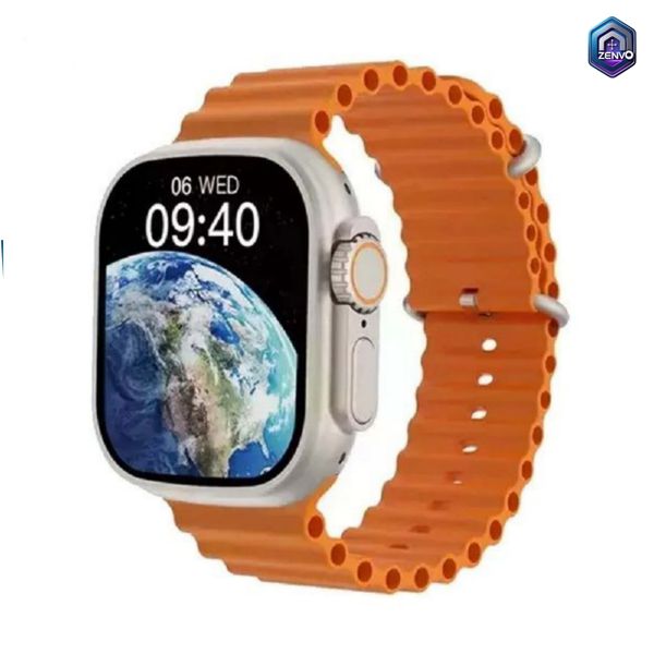 Microwear U10 Ultra Calling Smart Watch – Orange Color