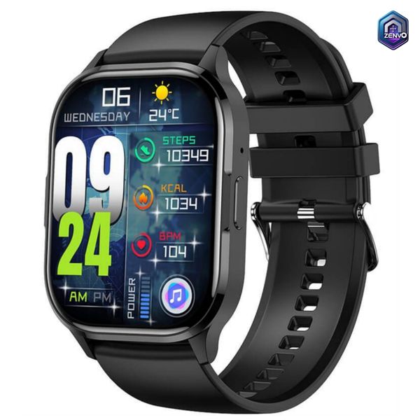HK21 AMOLED Smartwatch AI Voice Assistant – Black Color