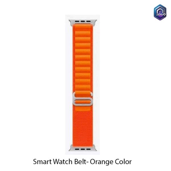 Series 8 Smartwatch Replacement Nylon Strap – Orange Color