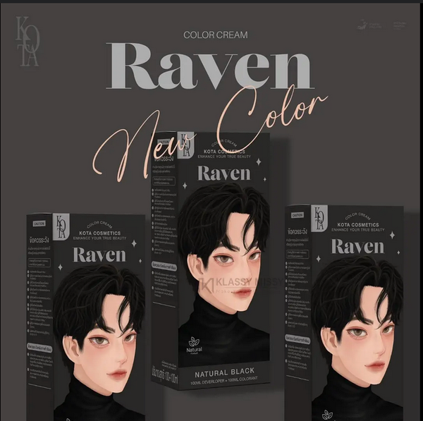Kota Cosmetics Hair Color Cream Raven - Natural Black - Image 3