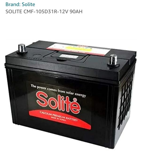 12 volt 90 ah 105d31 L R solit Korean battery
