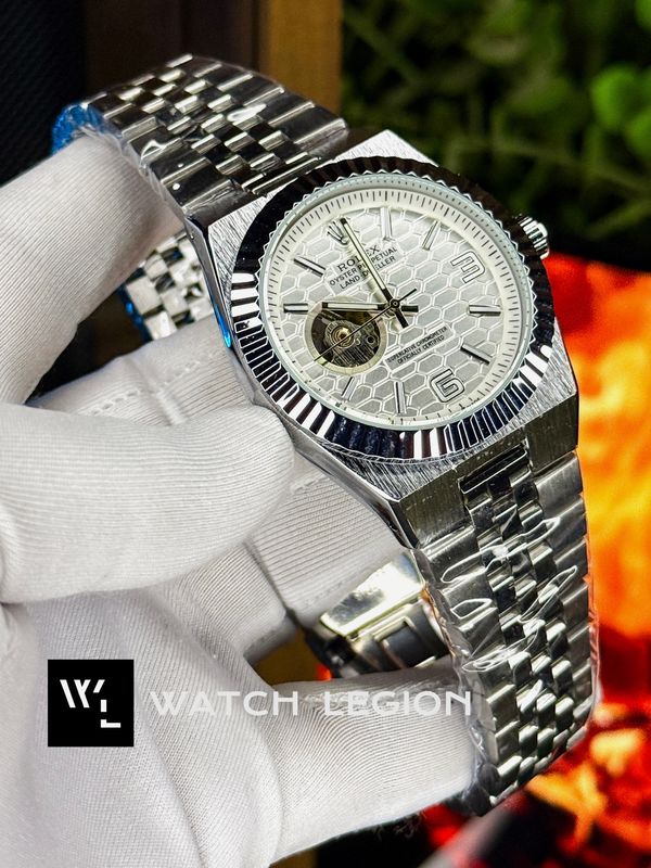 ROLEX LAND DWELLER OPEN HEART WHITE