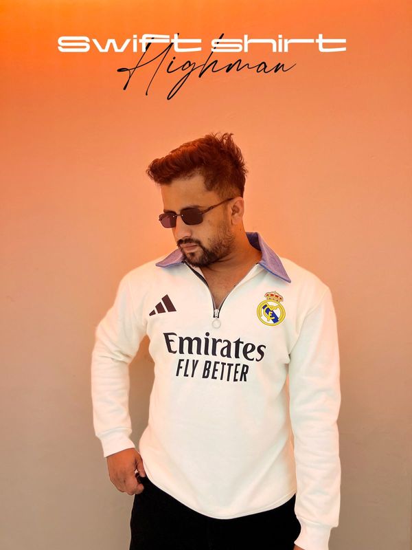 Premium Sweatshirt Real Madrid (White)