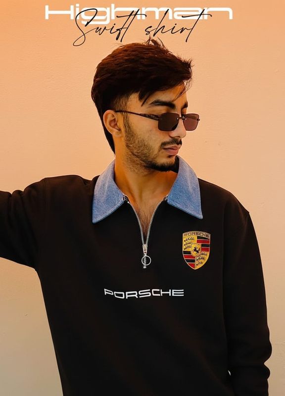 Premium Sweatshirt Porches (Black)