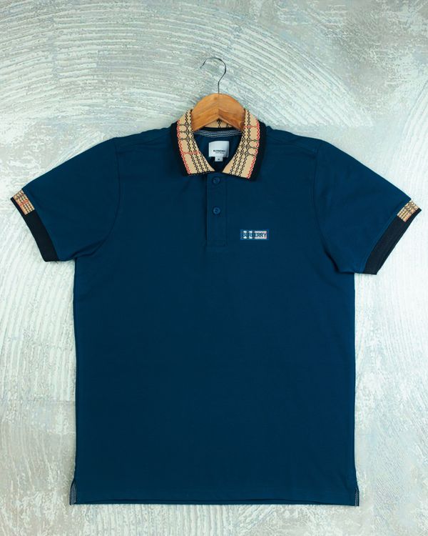 BB 12 Jaquard Collar Premium Polo Sailor Blue