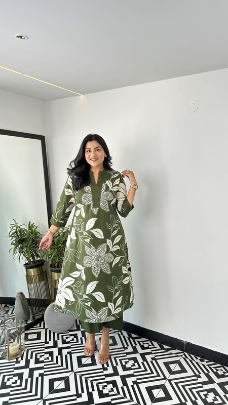 2Pis Co-ord Digital Floral Printed