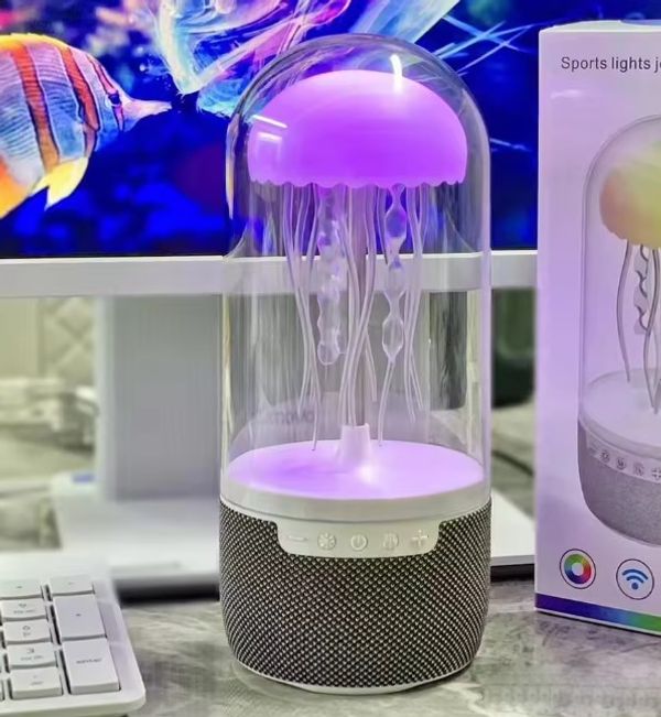 MAX-113 Jellyfish Bluetooth Speaker with LED Lights, 10W Stereo Sound, Bluetooth 5.2 & 6H Battery Life