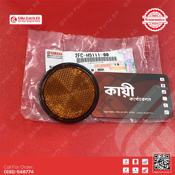 Reflector Front 1 (2 Pcs) for Yamaha bike.