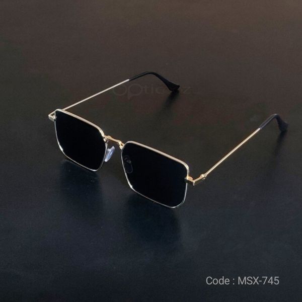 745 Metal Black Sunglass