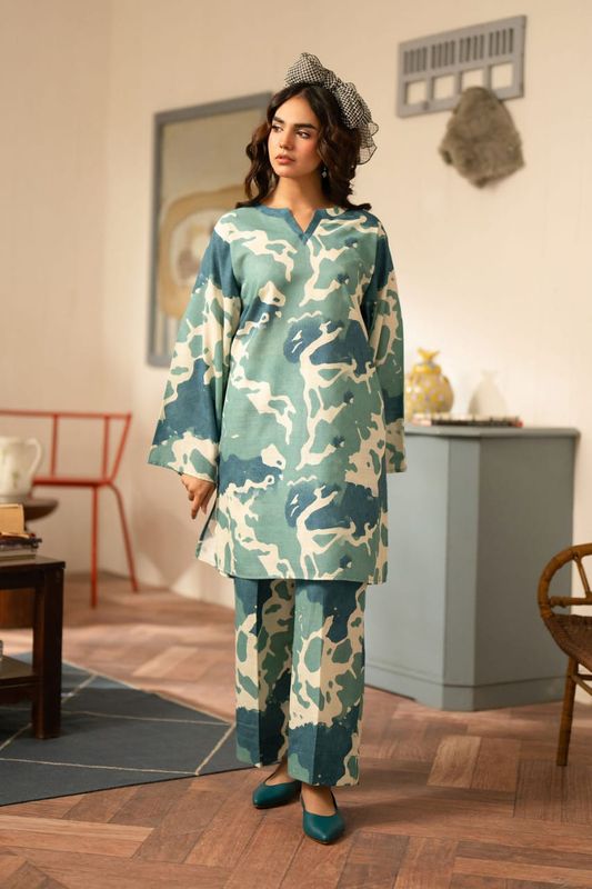 2Pis Co-ord Digital Floral Printed