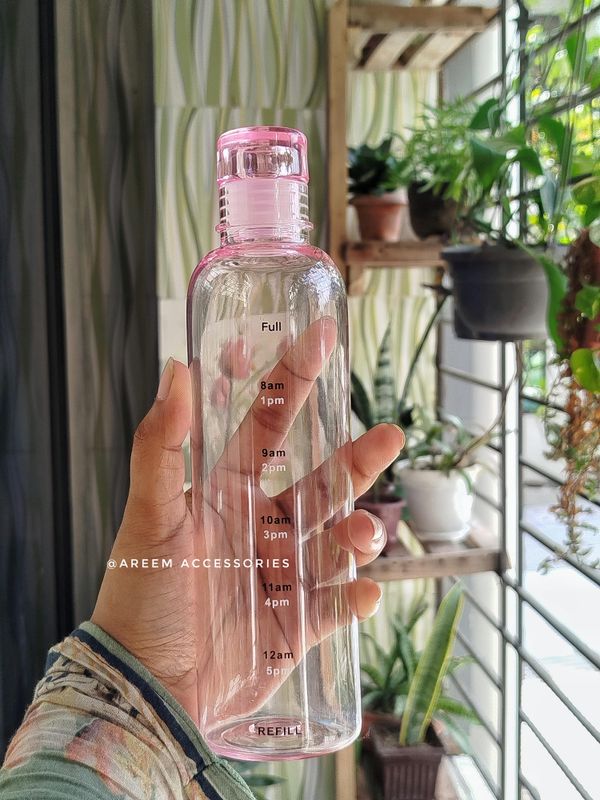 Transparent Water Pot (Pink)