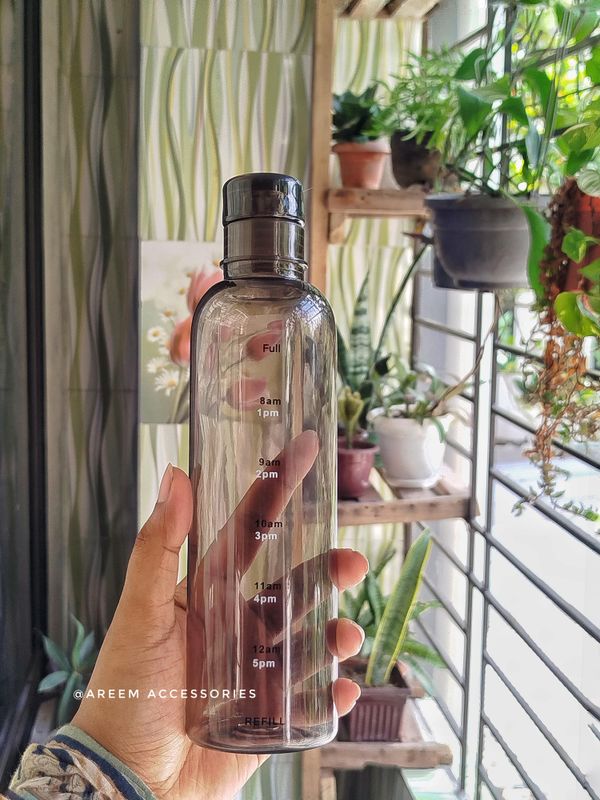 Transparent Water Pot (Black)