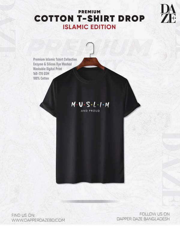 PR16 Muslim and proud T-shirt